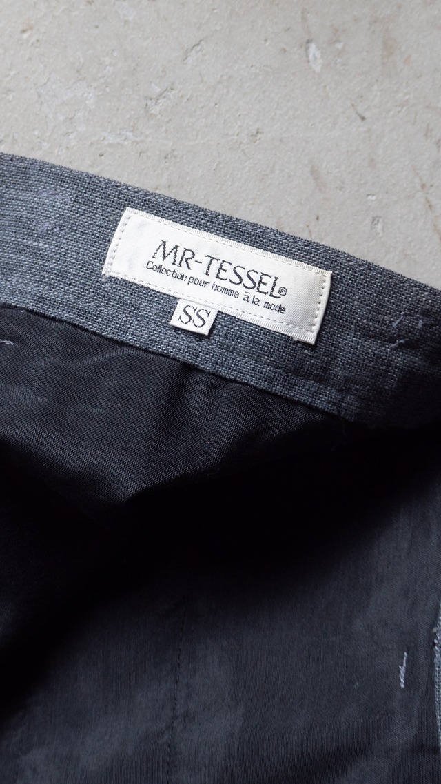 "MR-TESSEL" 1990s Melange 2 tuck trousers