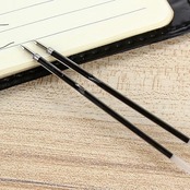 LIANHATA ボールペン 替え芯 20個 詰め替えインク 替芯 1.0mm ソフトタッチクリックスタイラスペン カスタムボールペン (ブラック)