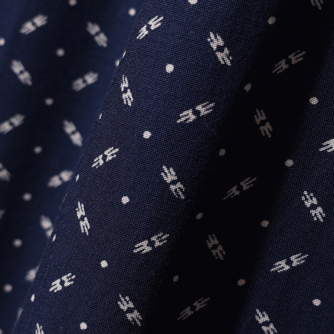 美品 L Clayton レーヨン ネイビー Polo Ralph Lauren ポロラルフローレン