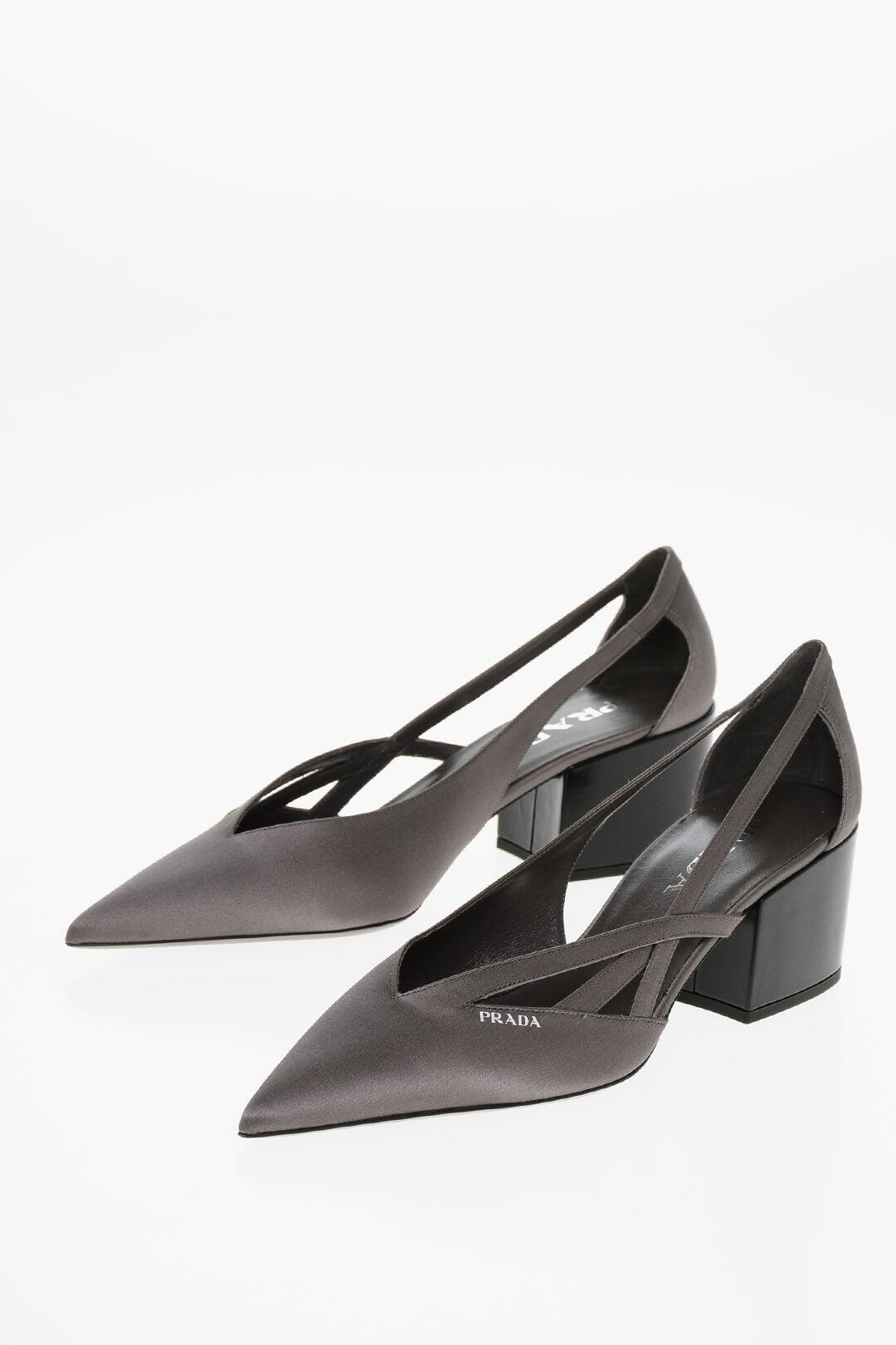 PRADA プラダ パンプス レザー・キャンバス