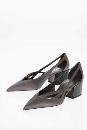 PRADA プラダ パンプス レザー・キャンバス