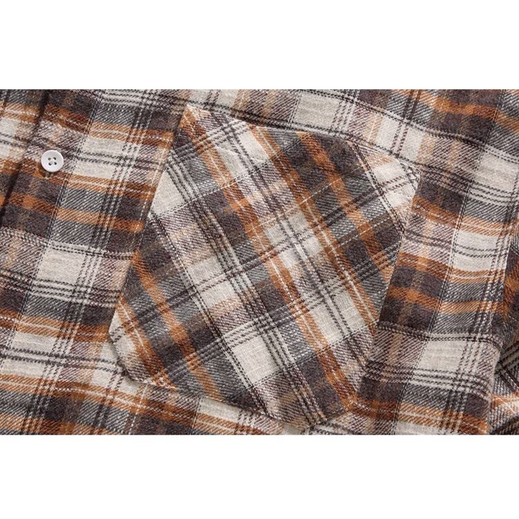 ★VINTAGE COLORBLOCK PLAID SHIRT　　　A0760