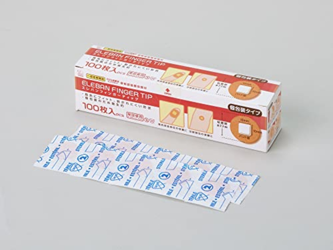 エレバンフィンガーティップ 3087722 φ22mm(パット10×10mm) 100枚入 1箱