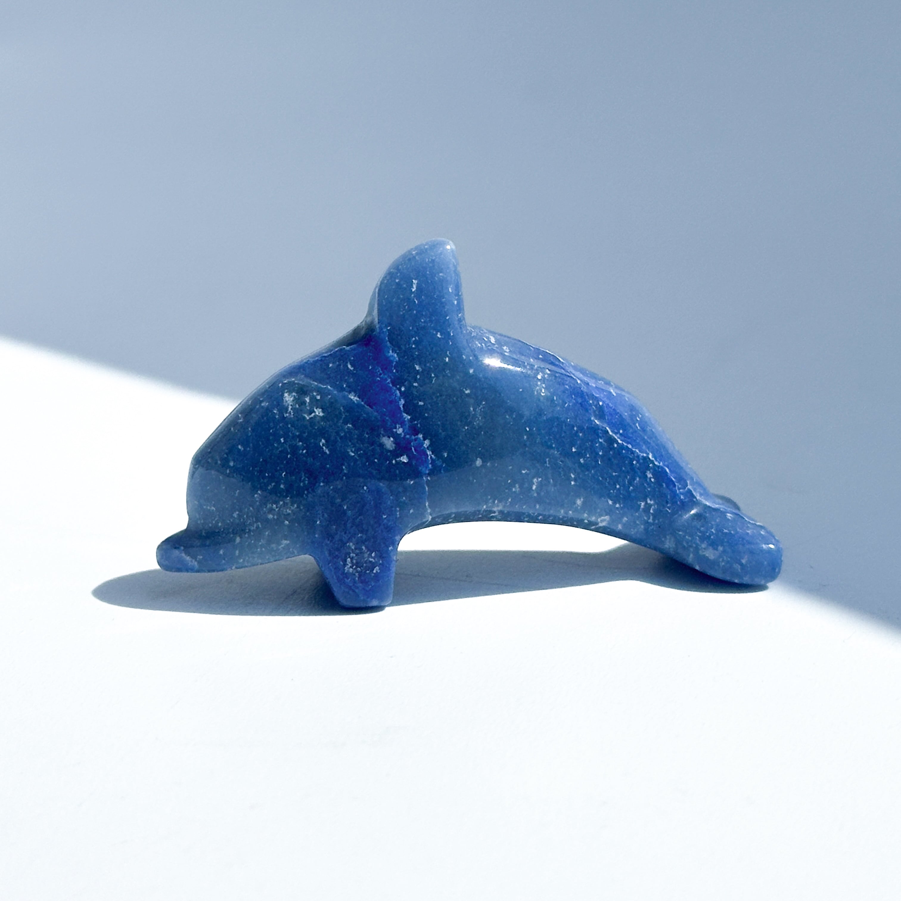 ブルーアベンチュリン ミニイルカ02◇Blue Aventurine◇ 天然石・鉱物