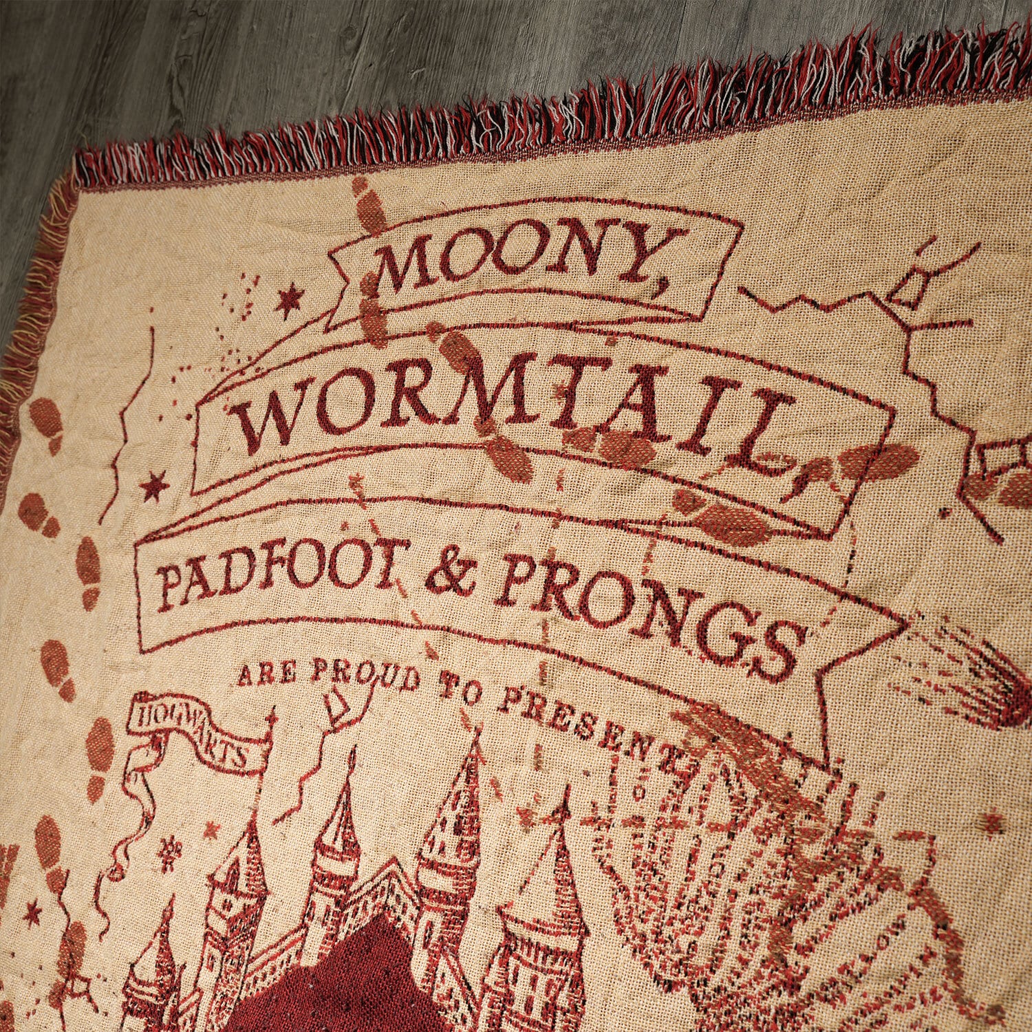 ヴィンテージ ラグ ハリー・ポッター 忍びの地図 マローダーズマップ