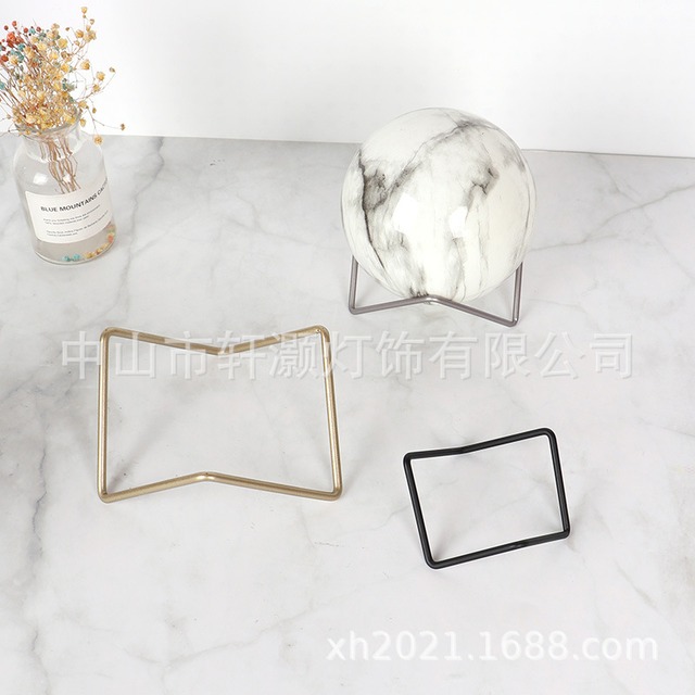 水晶玉用金属ブラケット 3Dひし形