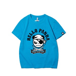 送料無料 【HIPANDA ハイパンダ】キッズ Tシャツ KID'S PIRATE HIPANDA PRINTED SHORT SLEEVED T-SHIRT / RED・BLUE