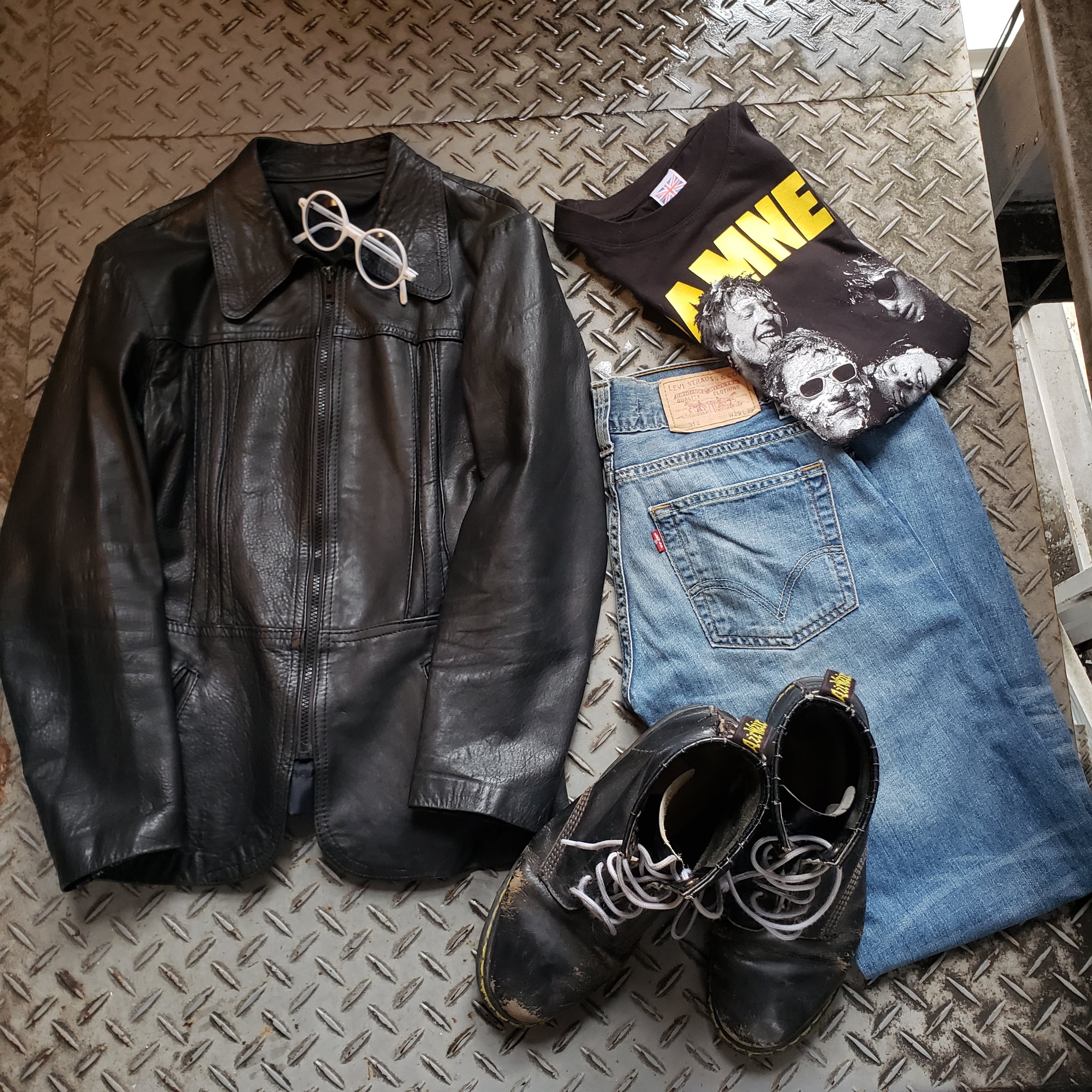 The Damned！ 70s UK Vintage Leather Jacket レザー パンク ダムド