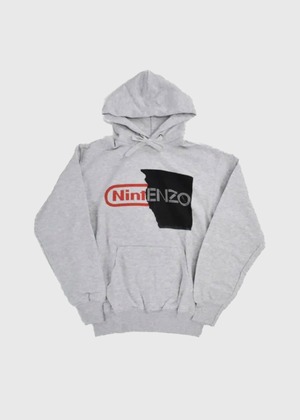 BLACK SCORE｜U18A-BLK-SW08" NINKENZO Print Sweat Parka" GREY