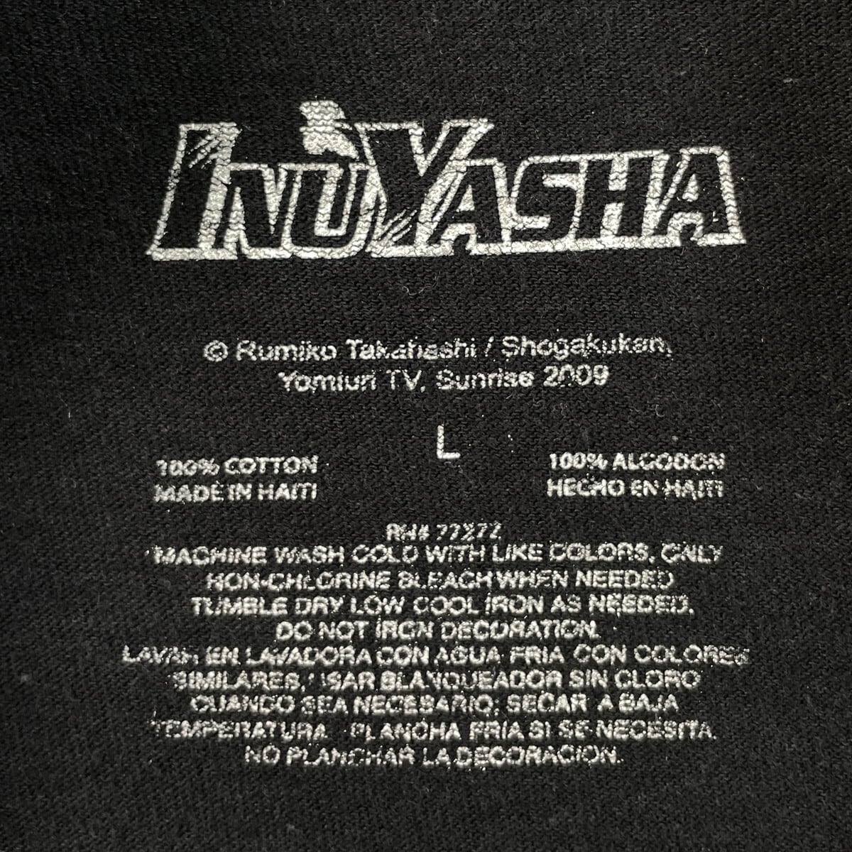 00年代 犬夜叉 INUYASHA いぬやしゃ キャラクター プリントTシャツ