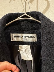 SONIA RYKIEL ブラック✖️パープル バイカラーテーラードジャケット