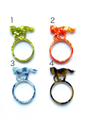 馬ルーペ【メガネ産地福井～メガネ素材で作ったアクセサリー】