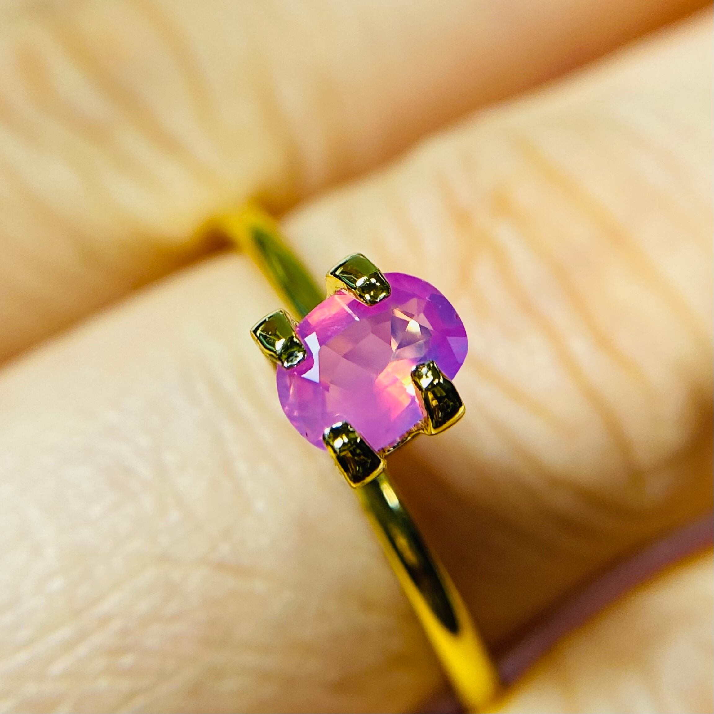 桜貝なピンクサファイア