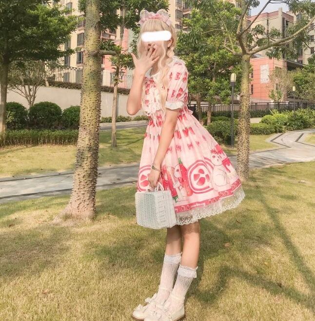 うさぎ苺のギンガムチェックワンピース | イチゴノクニ うさぎ苺のギンガムチェックワンピース | イチゴノクニ