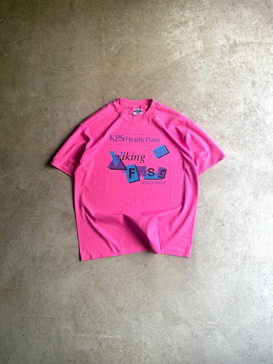 USA製 90's Hanes Fifty-Fifty PRINT T-SHIRTS “Viking Fest ROAD RACE”