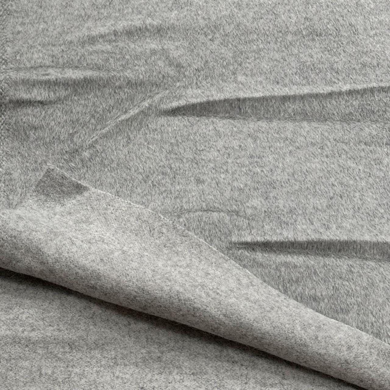 ★TC281◆2.5ｍ◆ウールアンゴラ混弱起毛高級アウター生地◆グレー