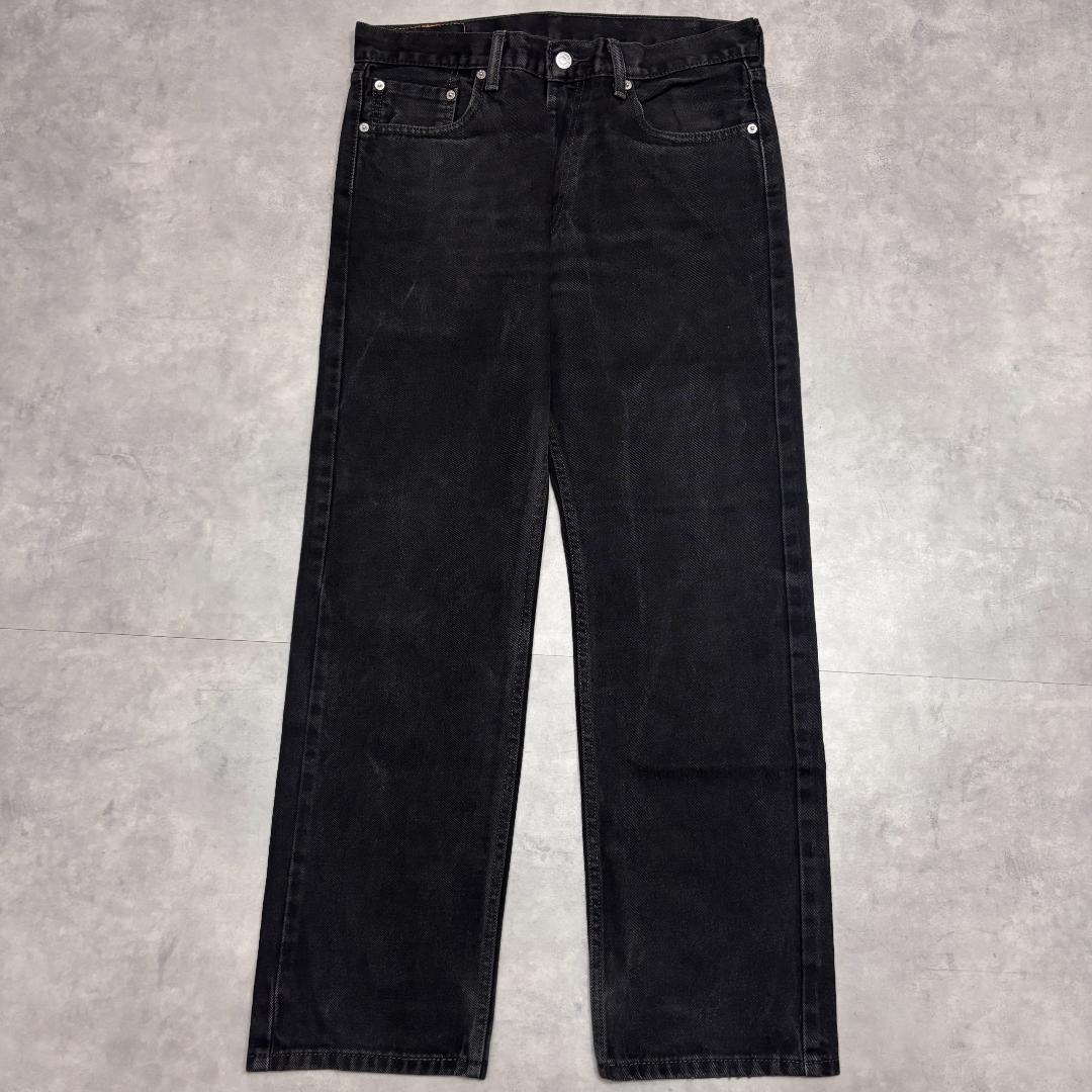 リーバイス505 Levis W33 ブラックデニム 黒 古着 21375
