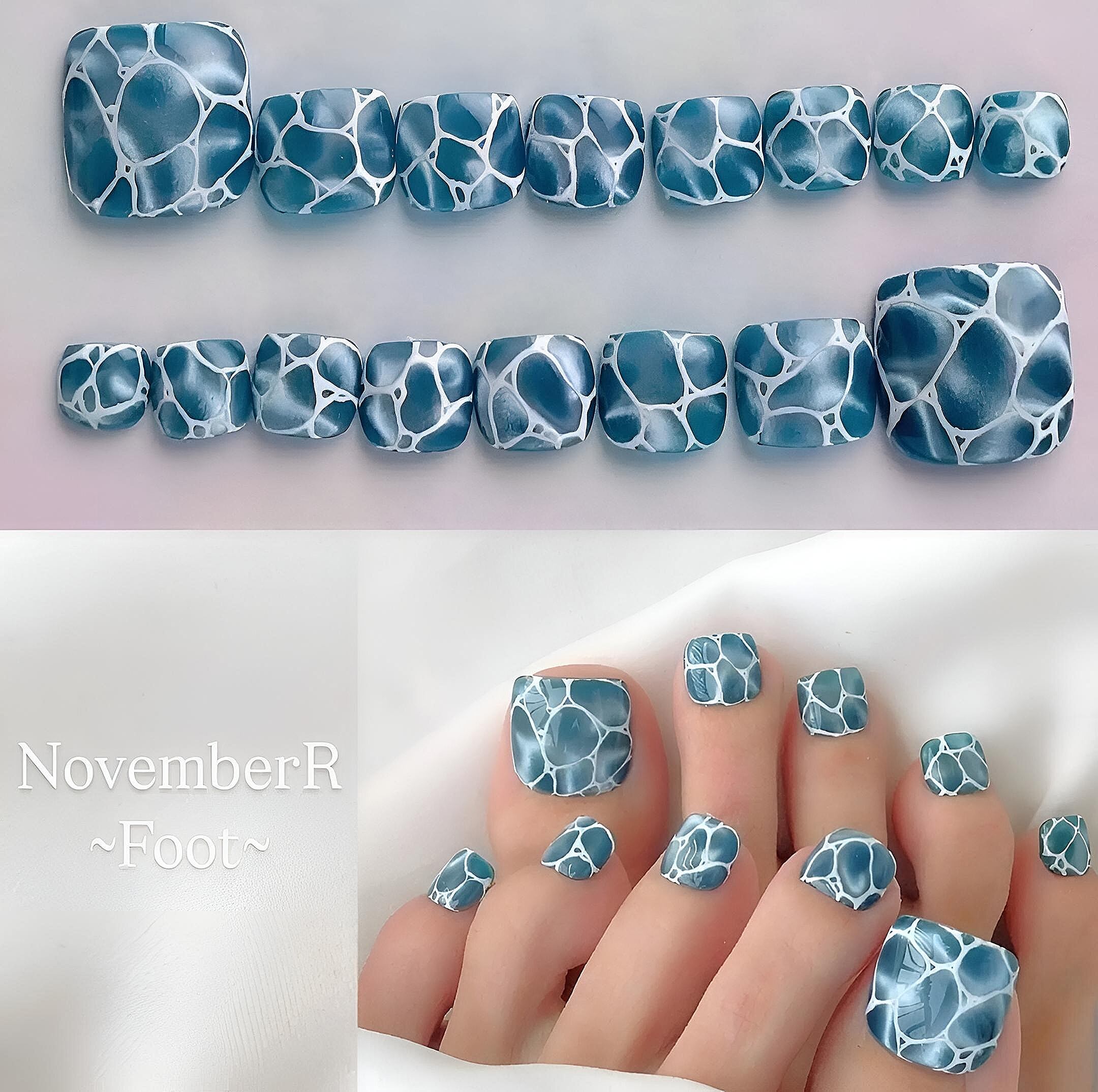 FA160⭐クロコダイルフットネイルチップ | NovemberR 〰️ネイルチップ
