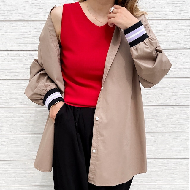 【RECOMMEND】リブドッキングシャツ
