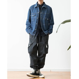 ★WASHED BLUE DENIM LApel JACKET　　　A0653