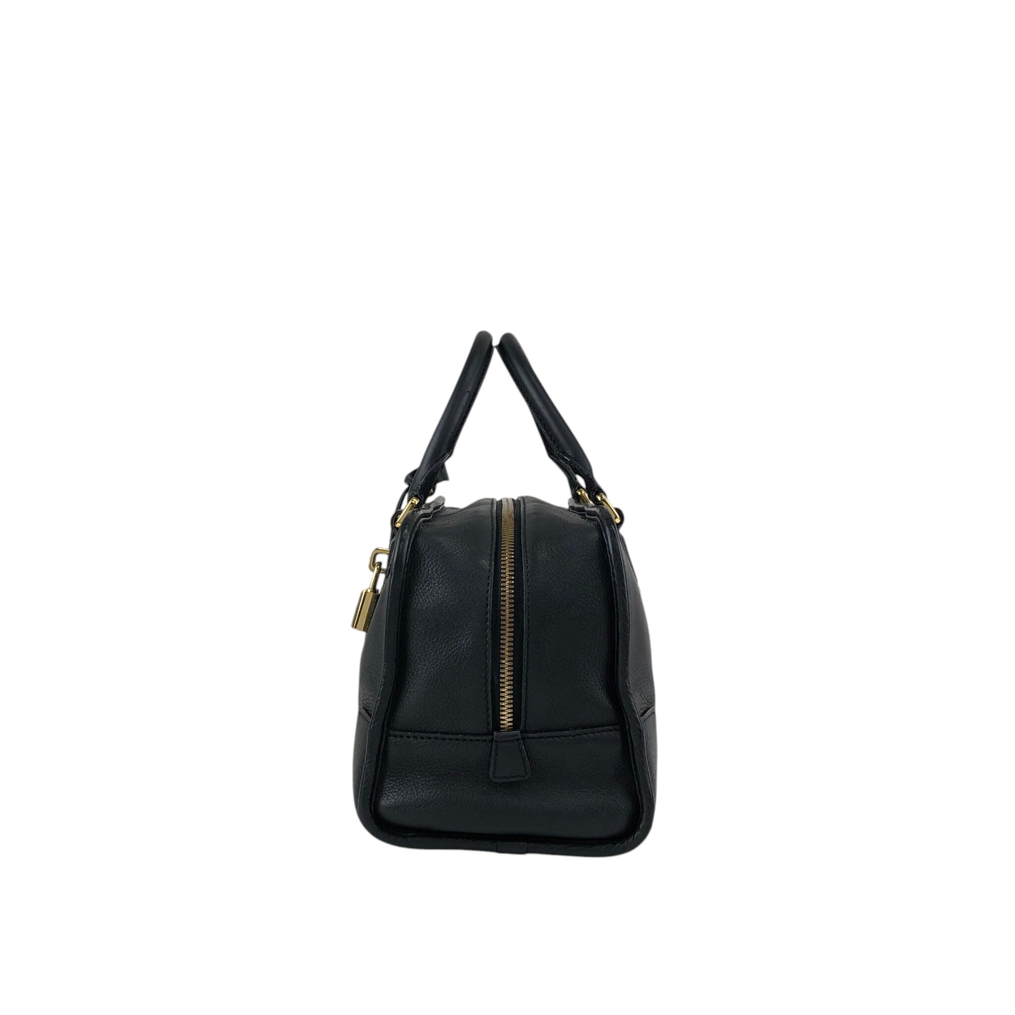 LOEWE ロエベ アマソナ28 ハンドバッグ ブラック アナグラム レザー