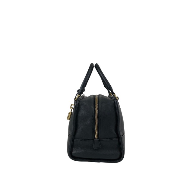 LOEWE ロエベ アマソナ28 ハンドバッグ ブラック アナグラム レザー ミニボストン vintage ヴィンテージ オールド jti3x5
