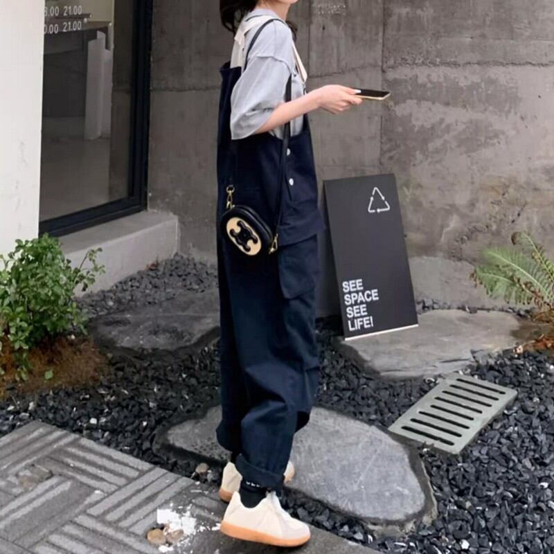 折り返しデザインボタンのオーバーオール K16260 | くまの小箱