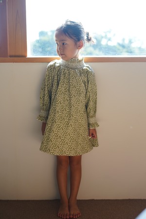 flower print embroidery one-piece