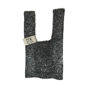 ニットバッグ キラキラシリーズ ブラック（Knit Bag Kirakira）