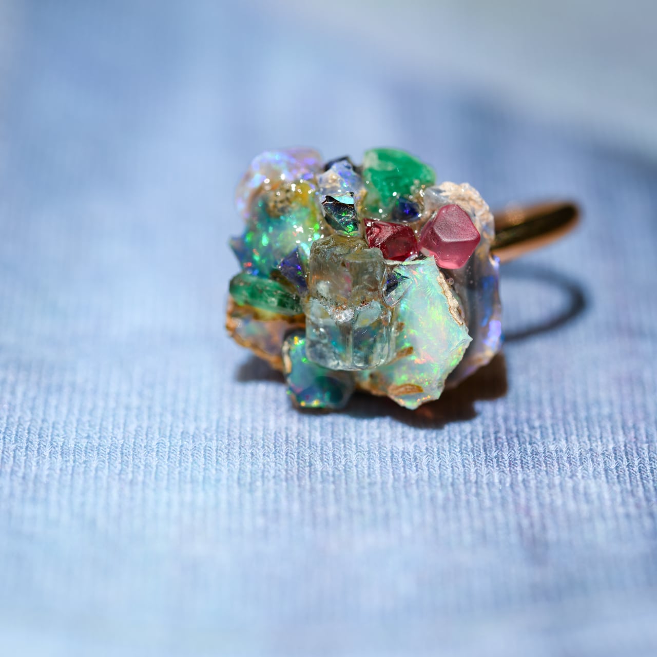 001 Water Lilies Collection】 Integration Ring エメラルド