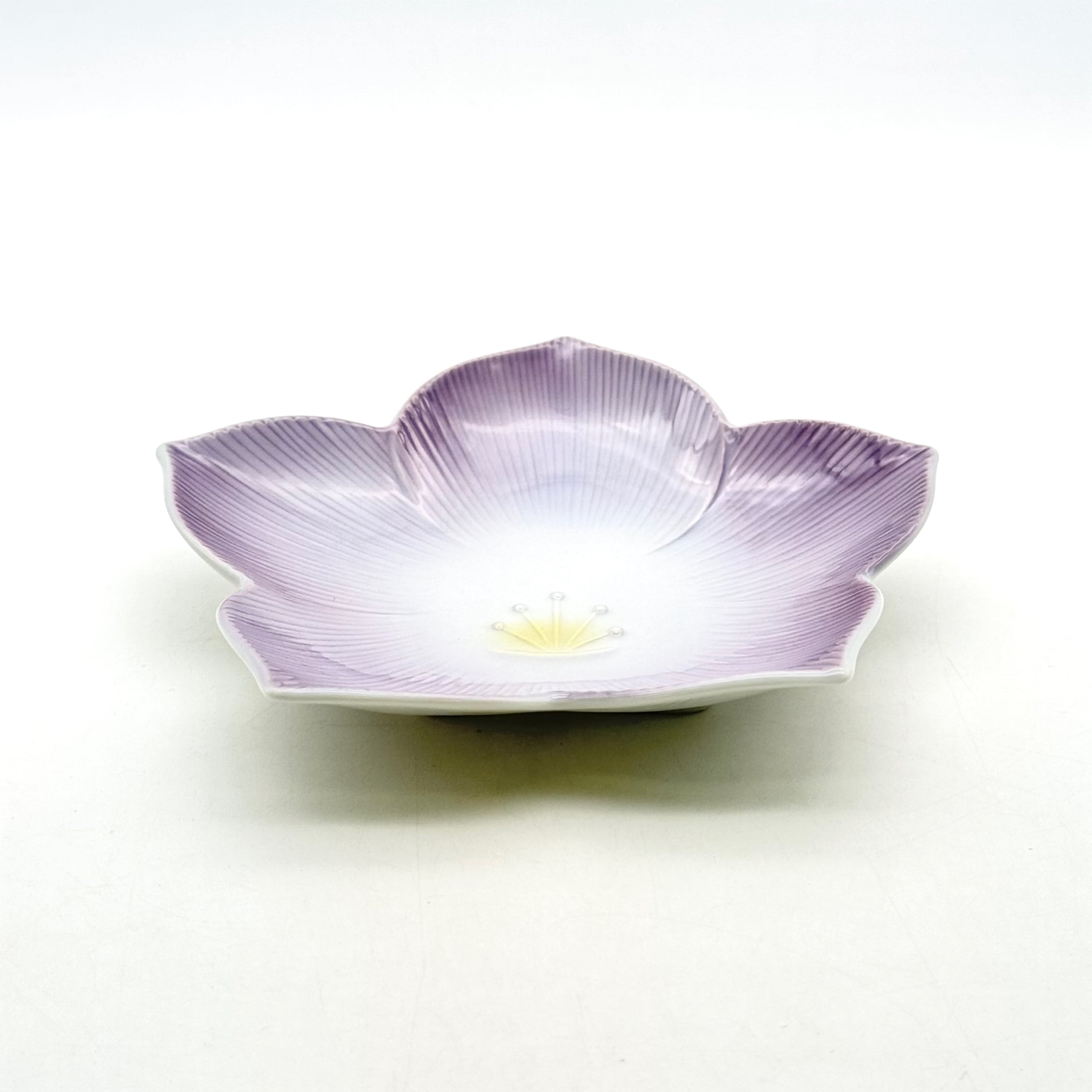 SALE】紫吹 桔梗形皿(アウトレット)S14 | 24to3［西富陶磁器オンライン