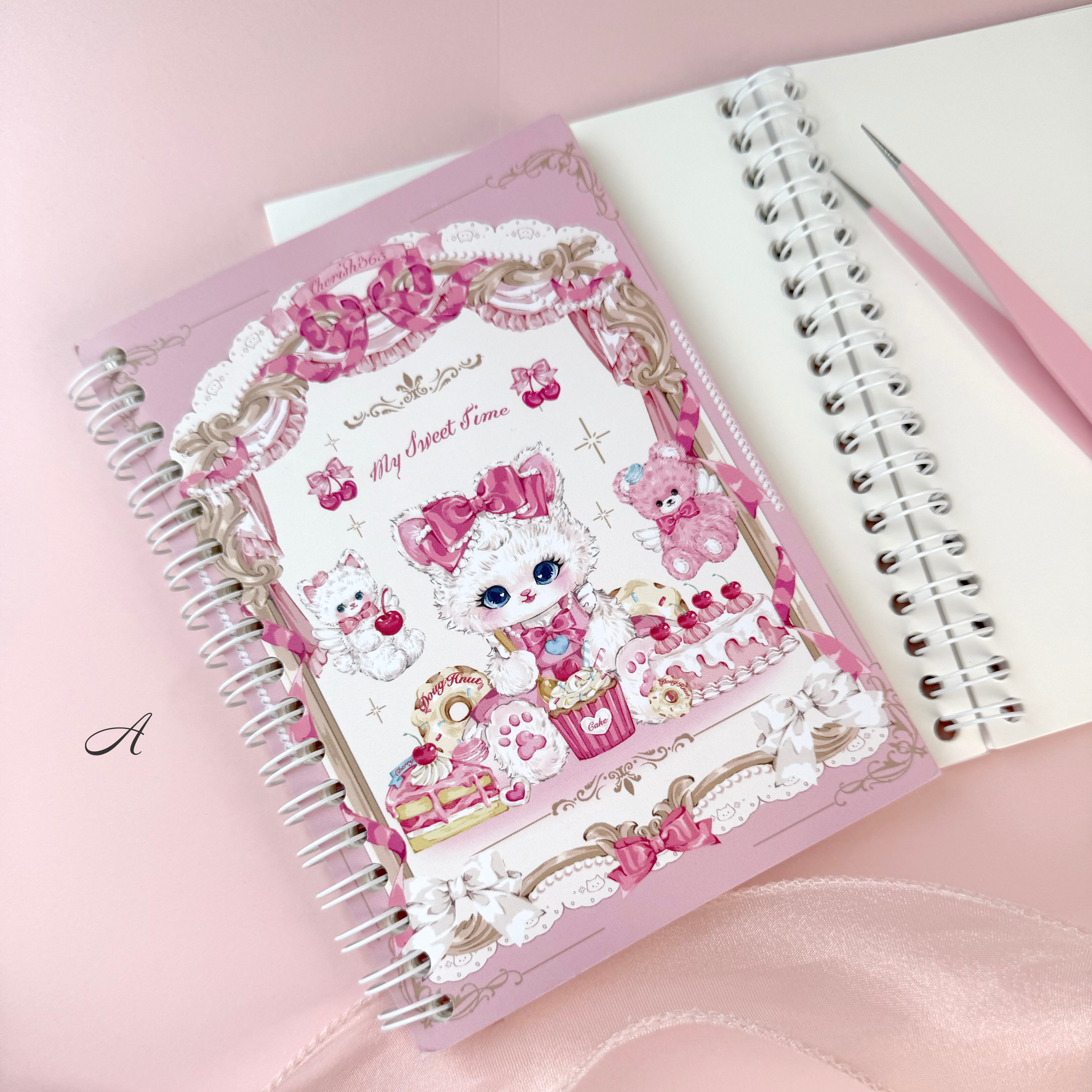 新作予約☆CHO740｜Cherish365 A6 剥離紙帳 / シール帳 Seal Book 4種