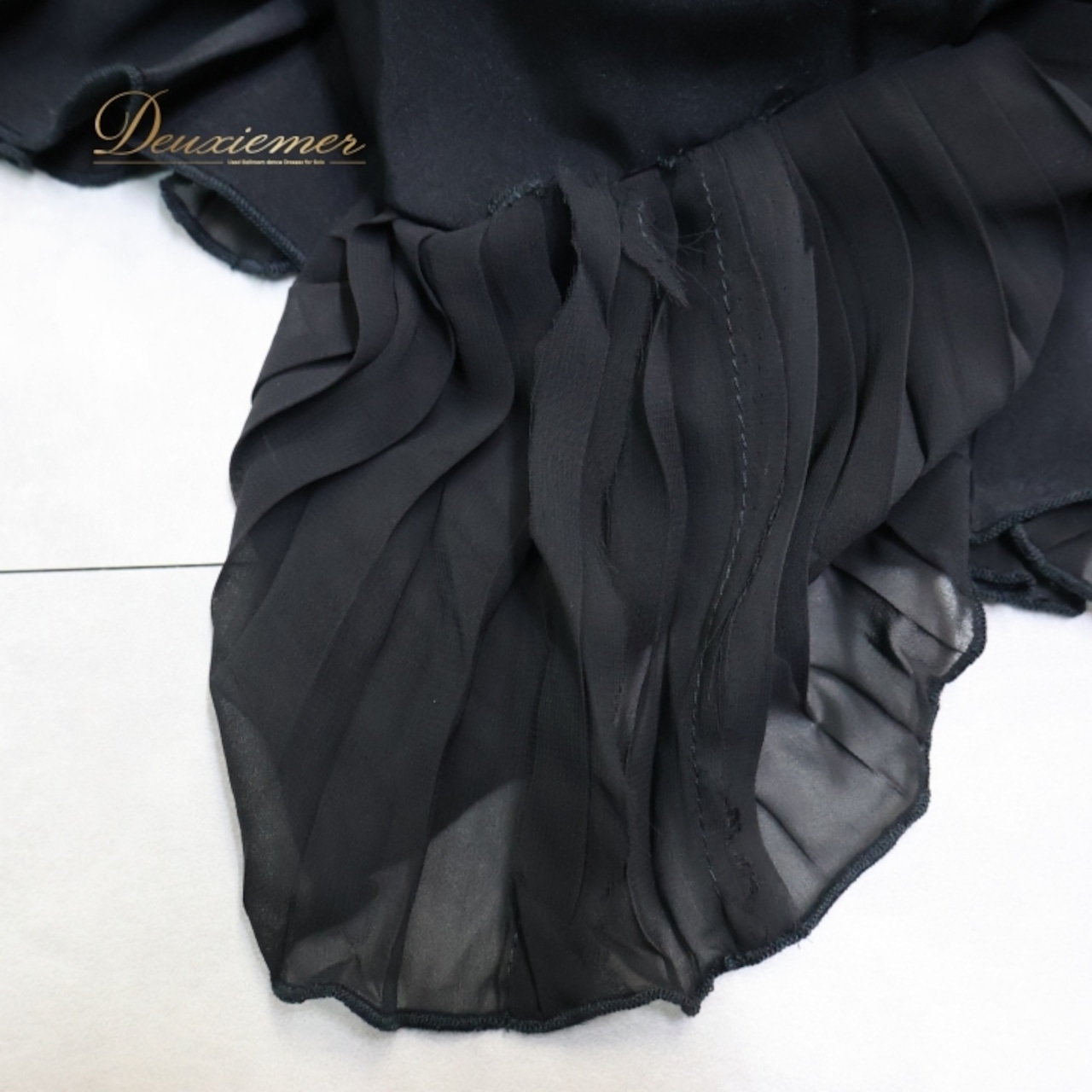 フラメンコ 衣装 ファルダ スカート ブラック系 黒 無地 シンプル ハイウエスト ボランテ フリル プリーツ ペチコート インナー 練習 レッスン 上品 オールブラック ダンス衣装 ステージ イベント