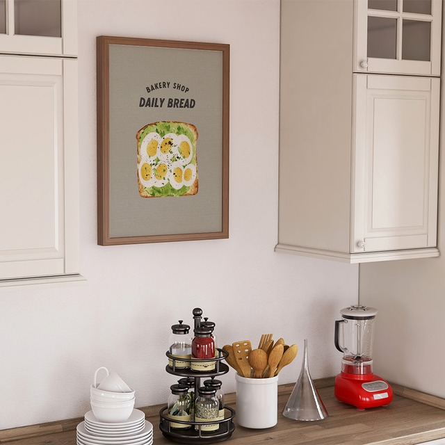 サンドイッチのポスター　/ i1267 / トマトやレタス、タマゴ、アボカドなど　キッチンポスター
