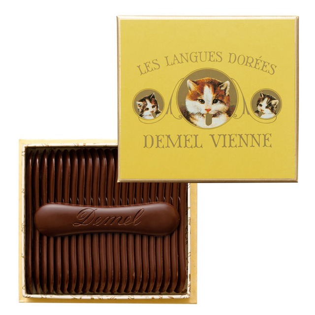 【送料無料】DEMEL デメル　Solid Chocolate Cat Label sweet ソリッドチョコ猫ラベル スウィート お菓子 ギフト お菓子 洋菓子 チョコレート 人気 おしゃれ 個包装 出産内祝い 結婚内祝い 結婚祝い 出産祝い ブライダル ウエディング お披露目 挨拶 お礼dml03