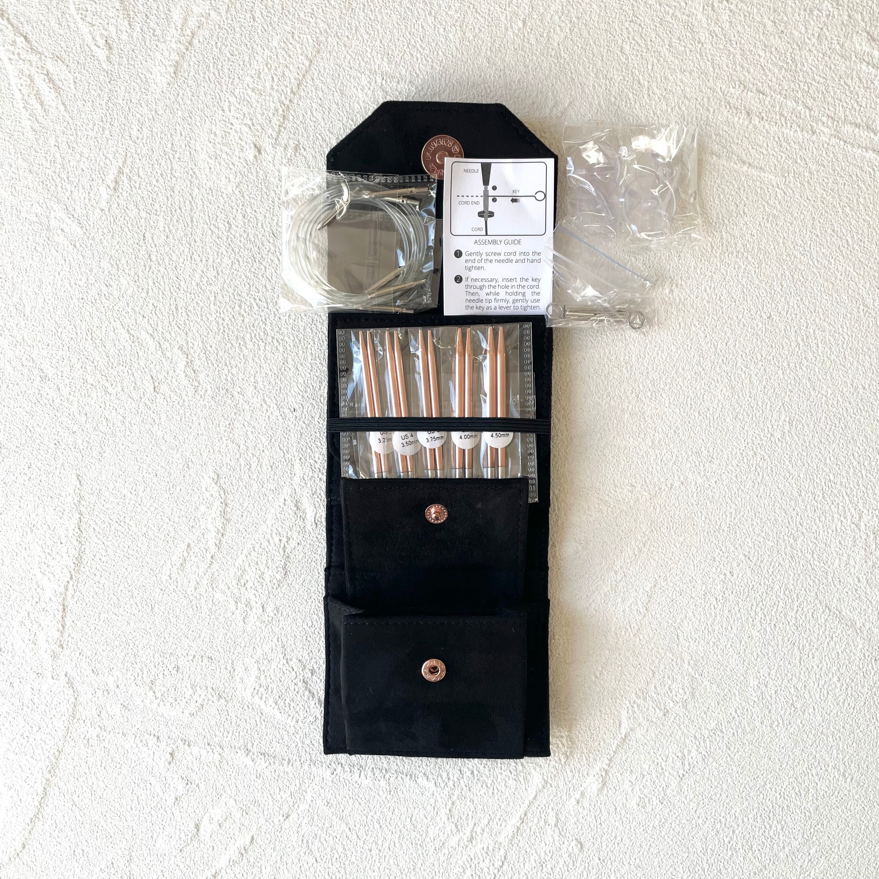 LYKKE 付け替え式輪針スターターセット CYPRA 針長3.5インチ【Black