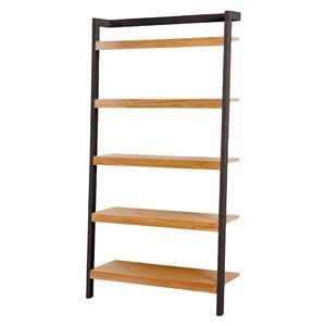 壁面 オープンラック/ウォールシェルフ 【ブラック 幅96cm