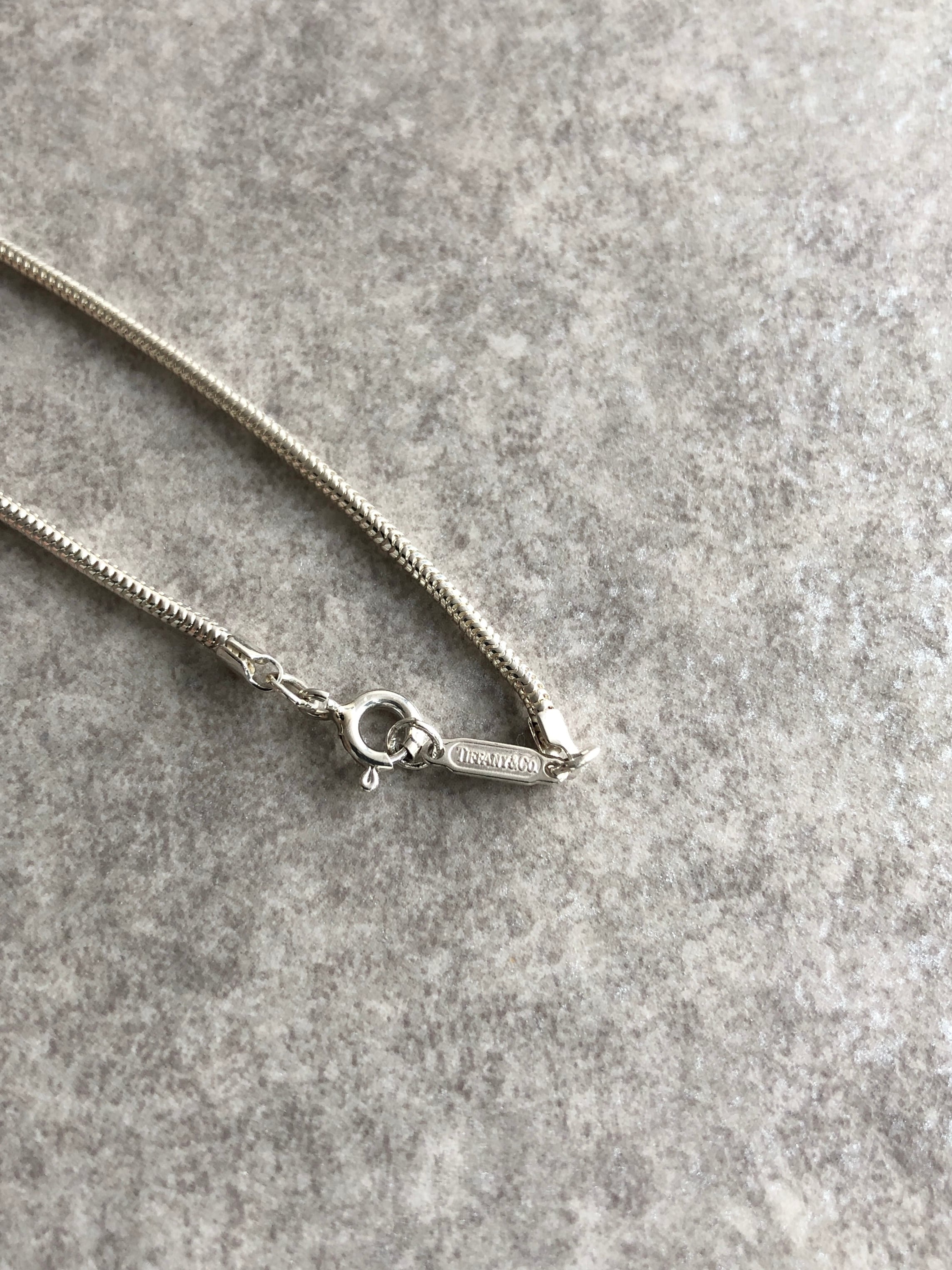 Tiffany & Co. ティファニー ネックレス シルバー ナロープレート 925