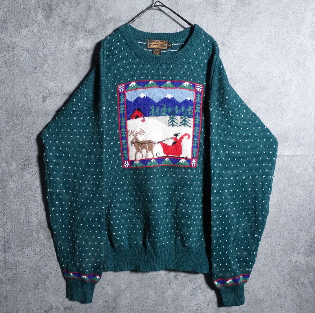 90s “Eddie Bauer” Birdseye design knit