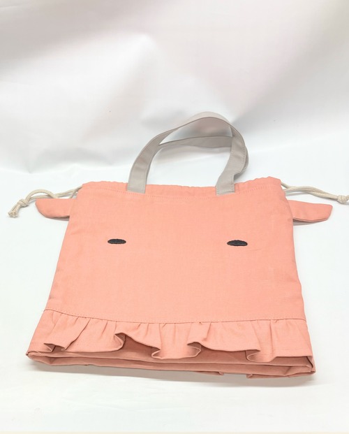 めんだこ　メンダコ　深海の生き物　巾着バッグ   ビッグ｜とりさん工房ーかわいいハンドメイドポーチ