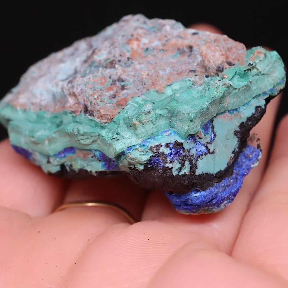 アリゾナ産 アズライト + マラカイト アジュライト 44g AZR054 原石