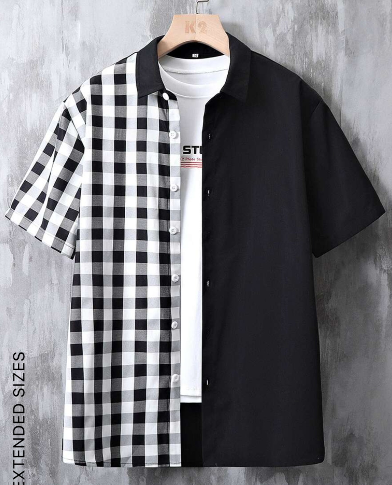ギンガムチェックバイカラーシャツ | T-drop ギンガムチェックバイカラーシャツ | T-drop