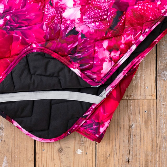 ベッドパッド/frilly petal _pink/セミダブルサイズ