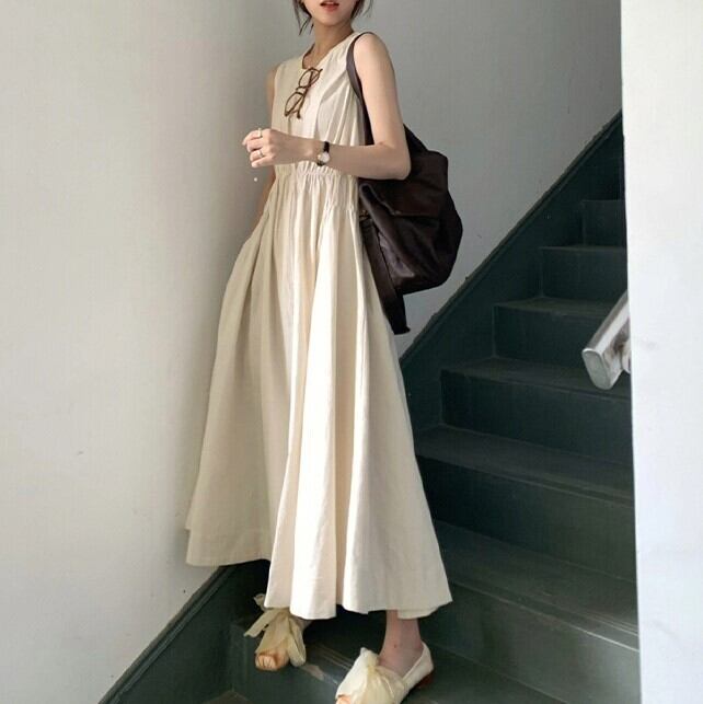 ワンピース レディース ロングワンピース ロングワンピ スカート プルオーバー ロングスカート フレアスカート フレアワンピース ロング ロング丈 マキシ マキシ丈 9分丈 アンクル丈 袖なし ノースリーブ Uネック ラウンドネック ワイド Aライン かわいい 清楚 大人可愛い きれいめ シンプル カジュアル ナチュラル 大人 上品 おしゃれ お洒落 大人可愛い 大人女子 こなれ感 ガーリー クール エレガント 送料無料 無地 春 夏 リゾート 旅行 20代 30代 S M L XL ゆったり ゆる