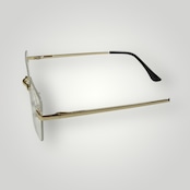 Gold Edge Rimless Sunglasses - Gold / Clear(53)