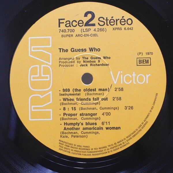 The Guess Who / American Woman [740.700 (LSP 4.266)] - 画像4