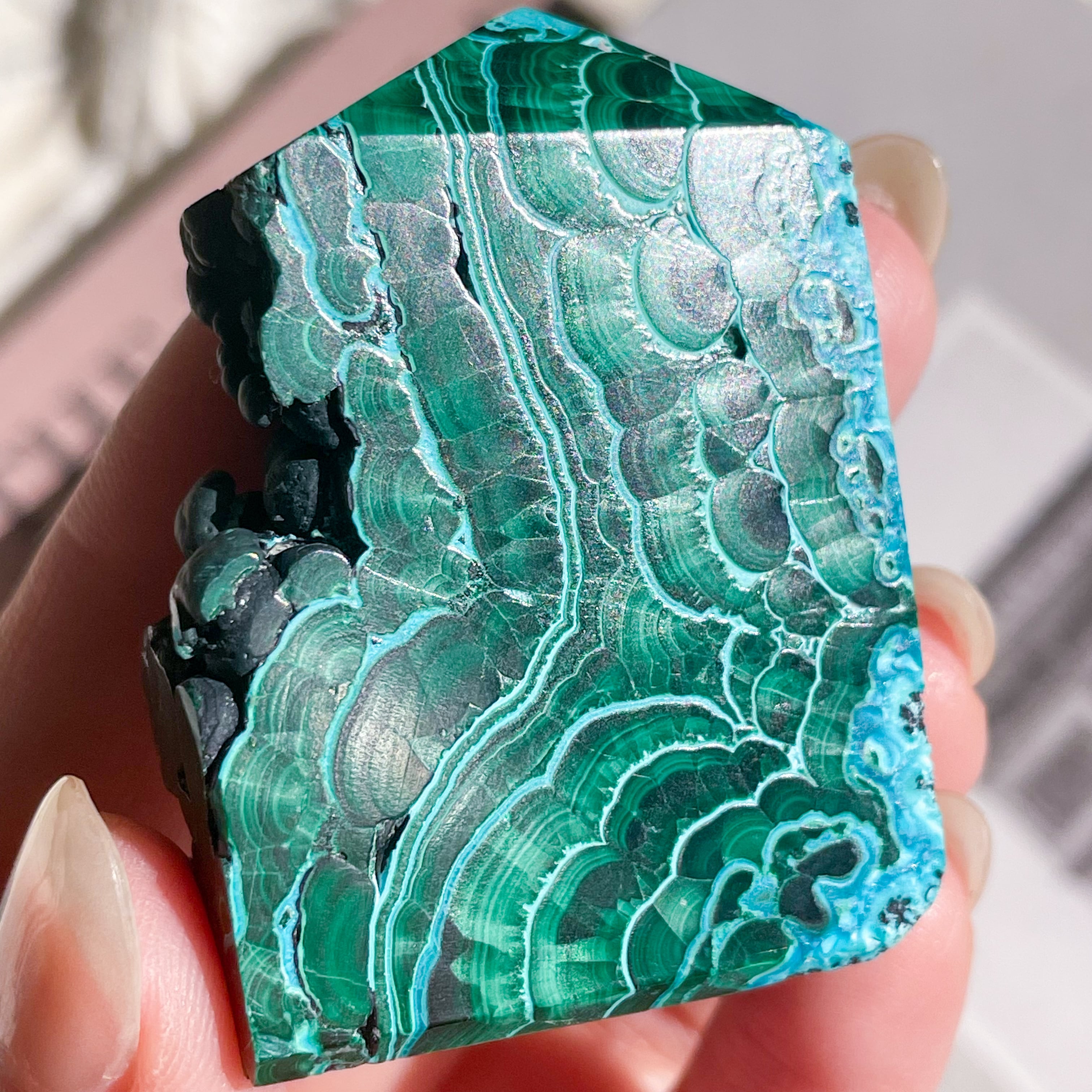 Chrysocolla & Malachite 9 ✧ クリソコラ & マラカイト (共生原石