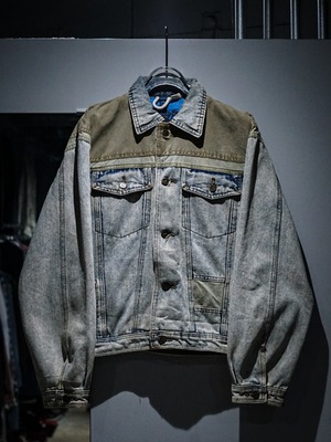 【add (C) vintage】Good Aging Swiching Design Vintage Denim Jacket