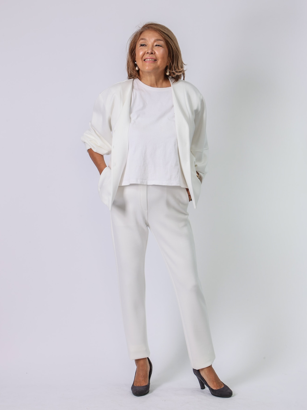 BEATRICE(ペプラムダンボール素材カーディガン)