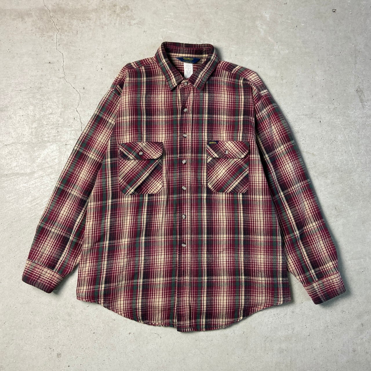 90年代 OSH KOSH オシュコシュ ヘビーネルシャツ チェックシャツ 